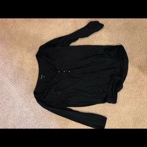 black blouse with button details